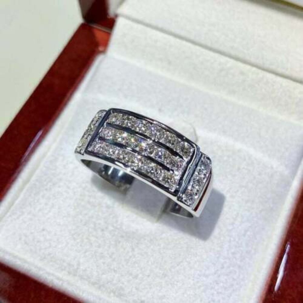 💞 925 Silver Plated Party Eternity Band Fashion Ring for Women, UNVN12184 - Picture 4 of 5